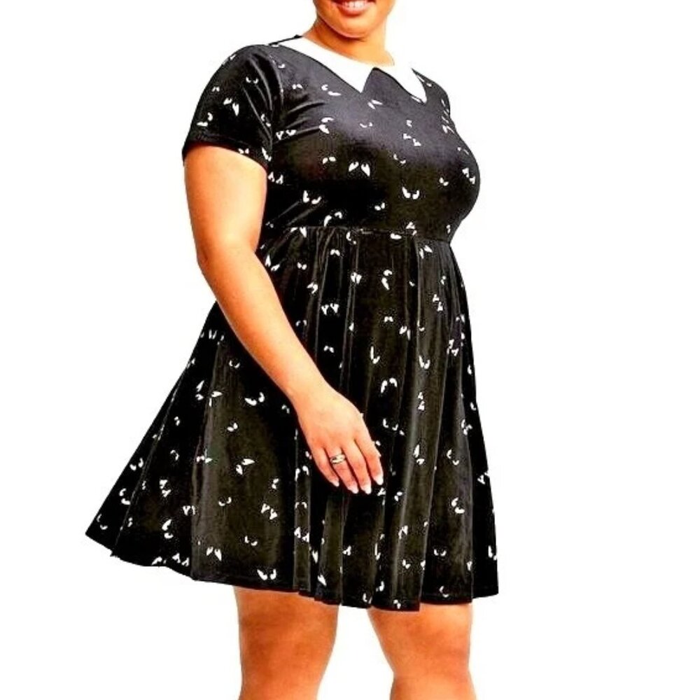 ❤️NWT TORRID DISNEY HAUNTED MANSION VELVET COLLAR DRESS - HALLOWEEN PLUS SIZE